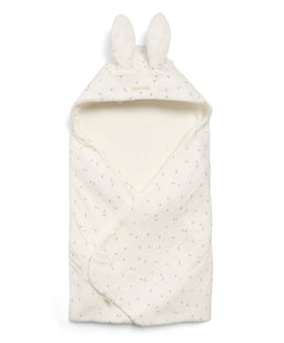 Mamas & Papas Welcome to the World Seedling Seed Hooded Towel - White