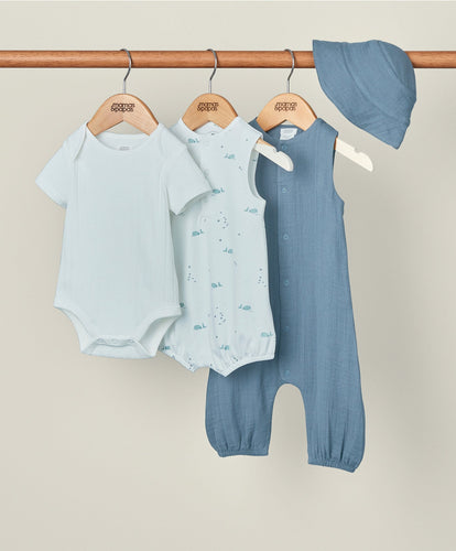 Mamas & Papas Whale Starter Outfit Set (4 Piece)