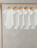 White Shortsleeved Bodysuits (5 Pack)