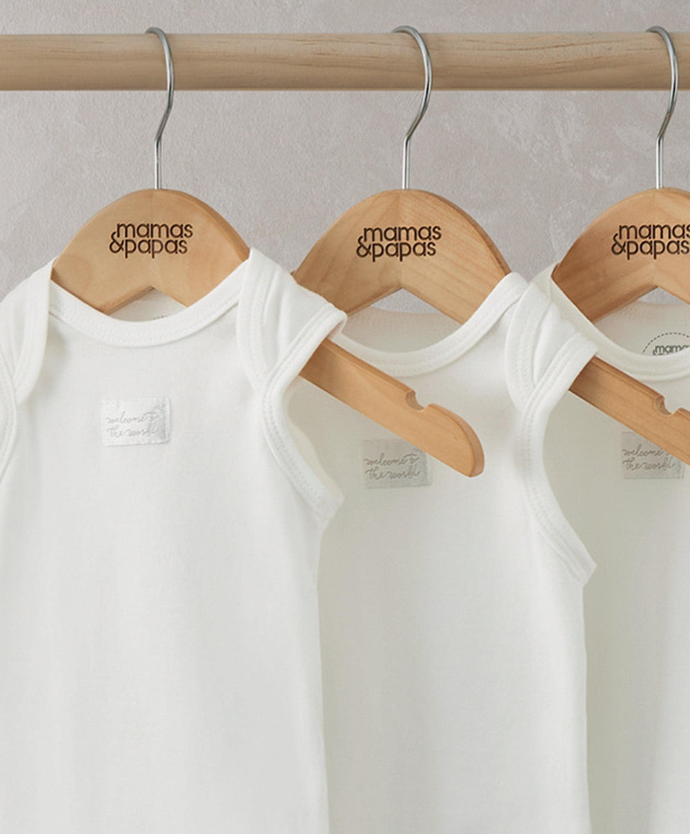 Mamas &amp; Papas White Sleeveless Bodysuits (5 Pack)