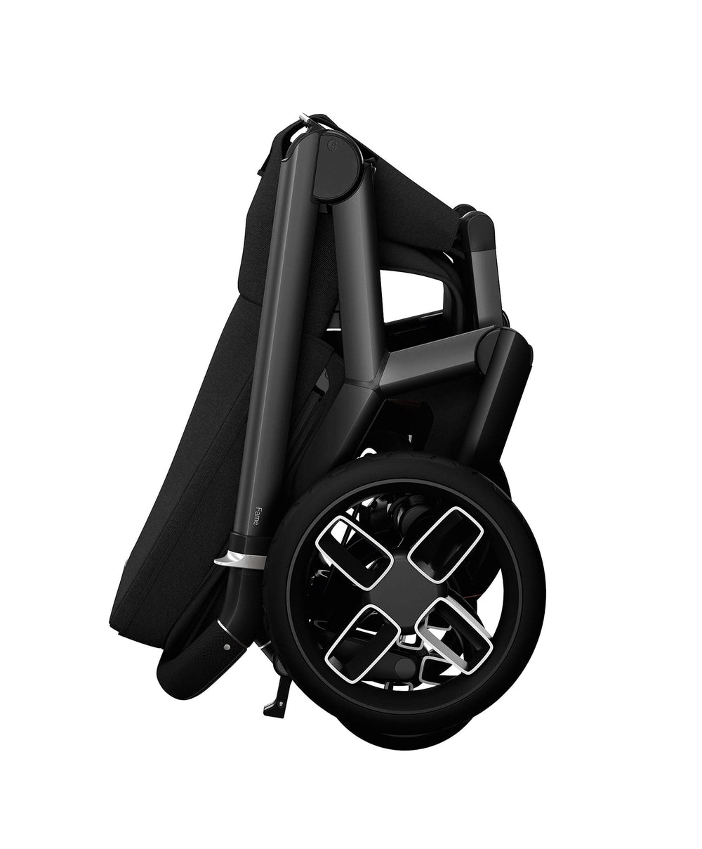 Maxi Cosi Pushchairs Maxi Cosi Fame Complete Pushchair Bundle with Pebble 360 Car Seat &amp; Base – Black with Black Wheels