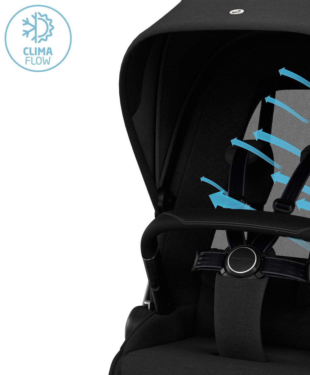 Maxi Cosi Pushchairs Maxi Cosi Fame Complete Pushchair Bundle with Pebble 360 Car Seat &amp; Base – Black with Black Wheels