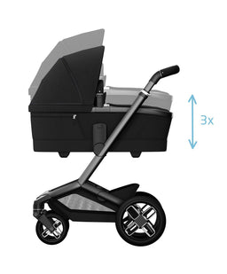 Maxi Cosi Pushchairs Maxi-Cosi Fame Pushchair & Carrycot - Black with Black Wheels