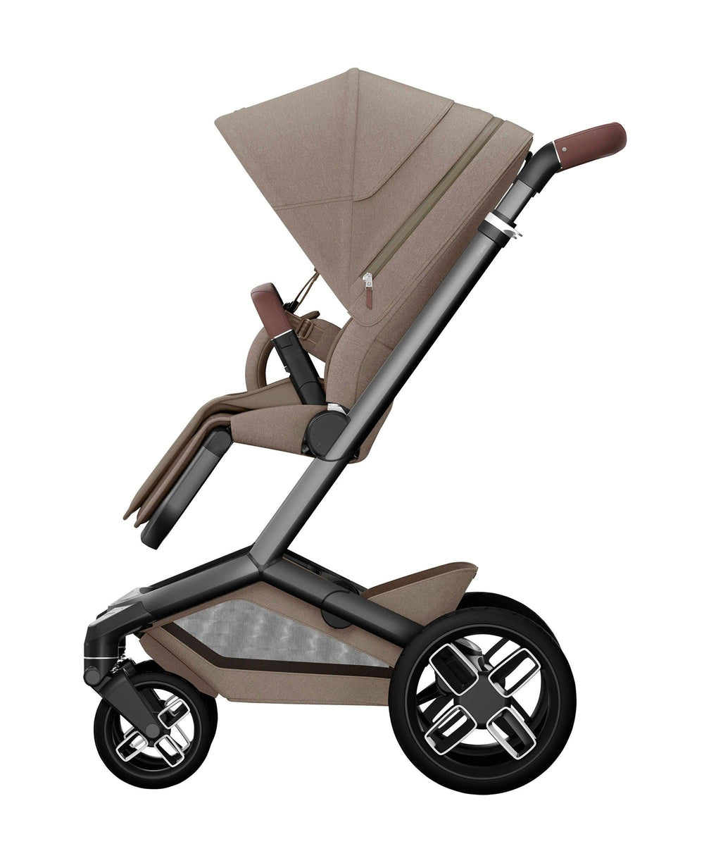 Maxi Cosi Pushchairs Maxi-Cosi Fame Pushchair &amp; Carrycot - Truffle with Black Wheels