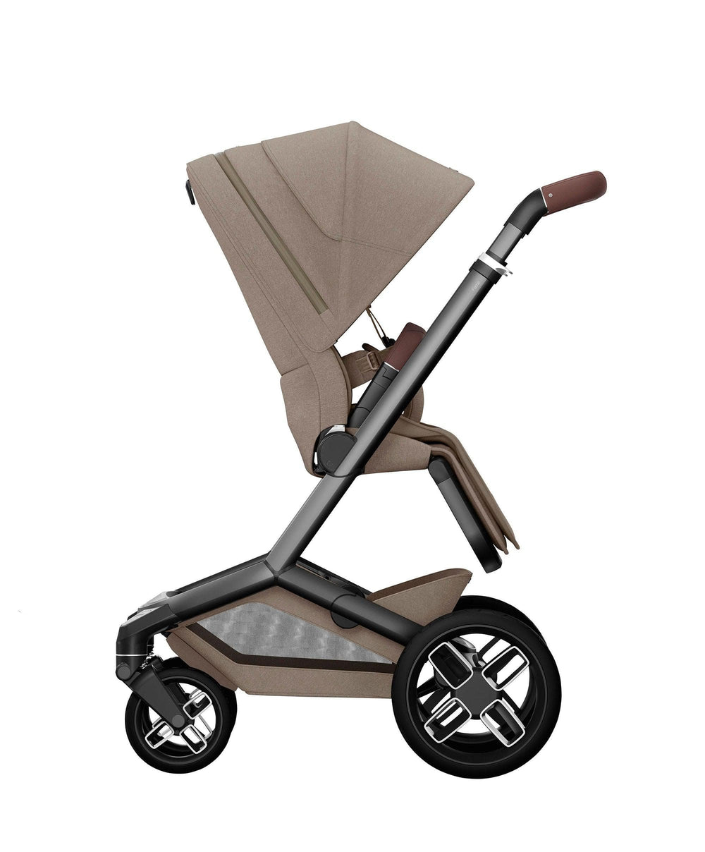 Maxi Cosi Pushchairs Maxi-Cosi Fame Pushchair &amp; Carrycot - Truffle with Black Wheels