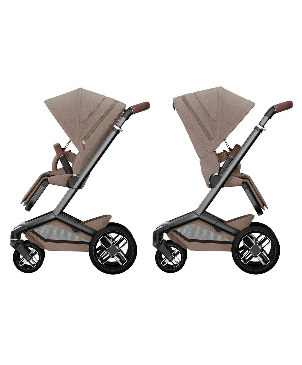 Maxi Cosi Pushchairs Maxi-Cosi Fame Pushchair &amp; Carrycot - Truffle with Black Wheels