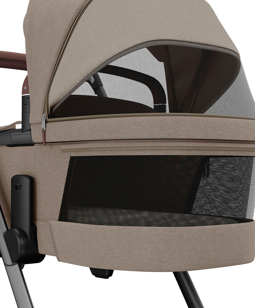 Maxi Cosi Pushchairs Maxi-Cosi Fame Pushchair &amp; Carrycot - Truffle with Black Wheels