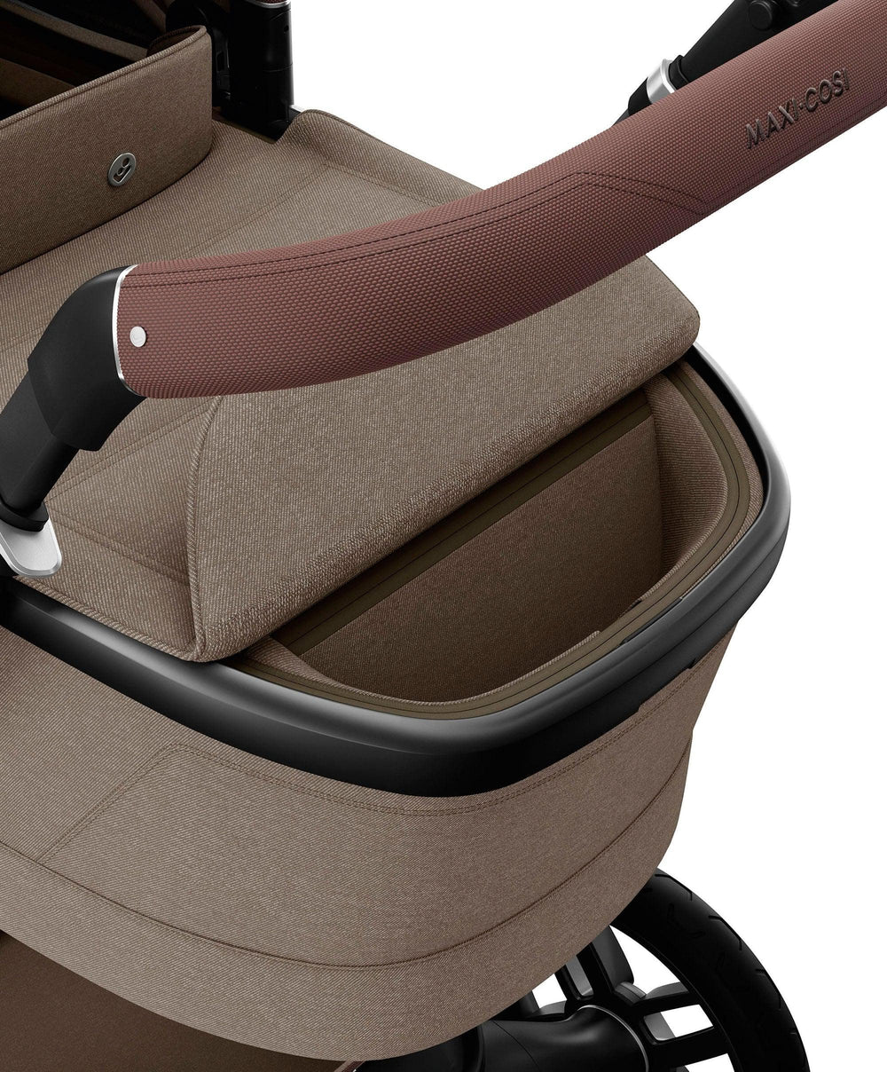 Maxi Cosi Pushchairs Maxi-Cosi Fame Pushchair &amp; Carrycot - Truffle with Black Wheels