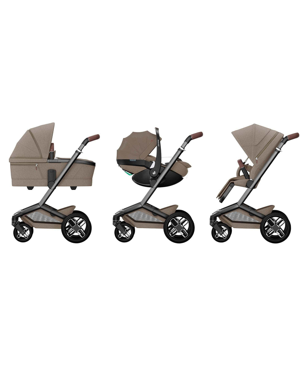 Maxi Cosi Pushchairs Maxi-Cosi Fame Pushchair &amp; Carrycot - Truffle with Black Wheels