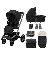 Maxi Cosi Pushchairs Maxi Cosi Fame Pushchair Essential Bundle (4 Pieces) – Twillic Black with Black Wheels