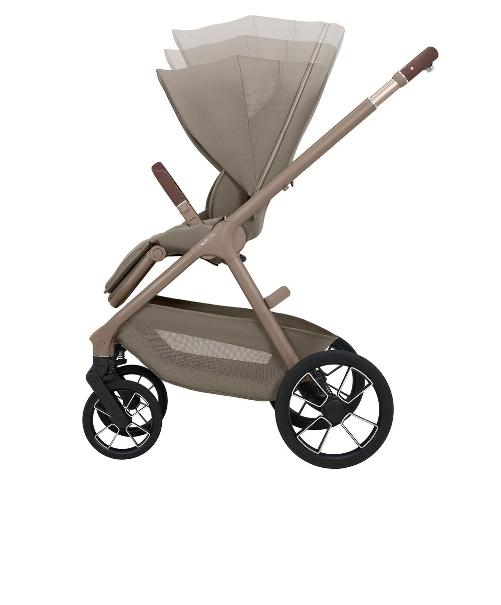 Maxi Cosi Pushchairs Maxi-Cosi Oxford+ Complete Pushchair Bundle with Maxi-Cosi Pebble Slide Pro Car Seat &amp; Base - Oak Truffle