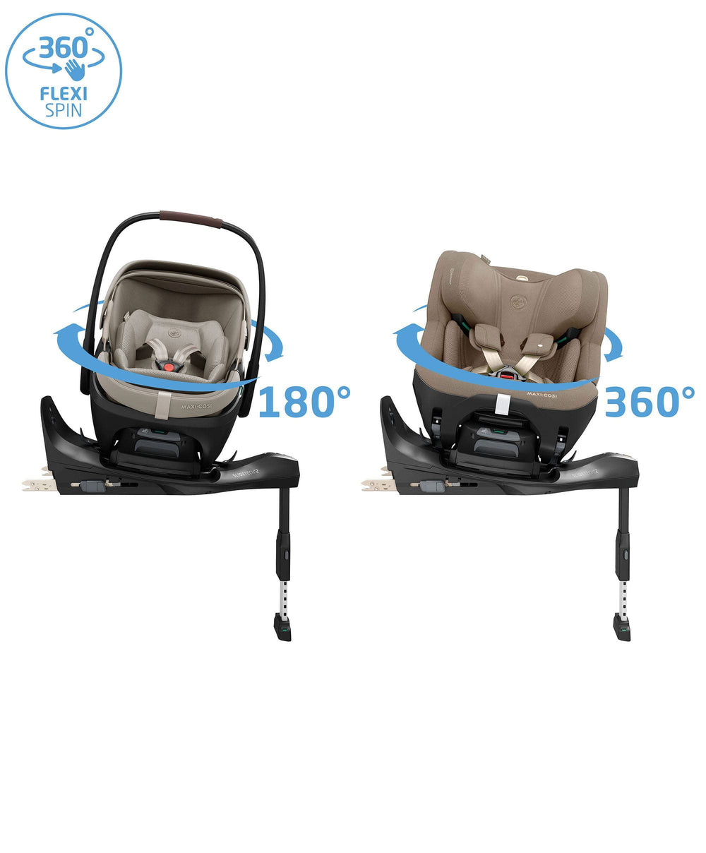 Maxi Cosi Pushchairs Maxi-Cosi Oxford+ Complete Pushchair Bundle with Maxi-Cosi Pebble Slide Pro Car Seat &amp; Base - Oak Truffle