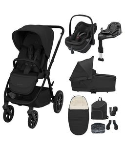 Maxi Cosi Pushchairs Maxi-Cosi Oxford+ Complete Pushchair Bundle with Maxi-Cosi Pebble Slide Pro Car Seat & Base - Onyx Black