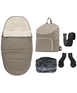 Maxi Cosi Pushchairs Maxi-Cosi Oxford+ Pushchair & Carrycot Essential Bundle -  Onyx Black
