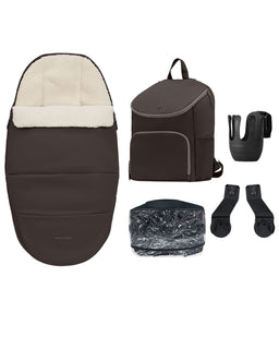 Maxi Cosi Pushchairs Maxi-Cosi Oxford+ Pushchair & Carrycot Essential Bundle -  Onyx Black