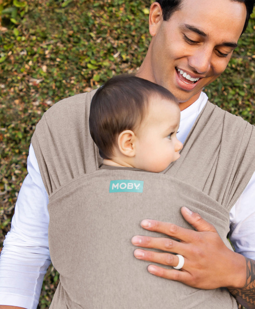Moby Baby Carriers Moby Elements Wrap Baby Carrier - Taupe