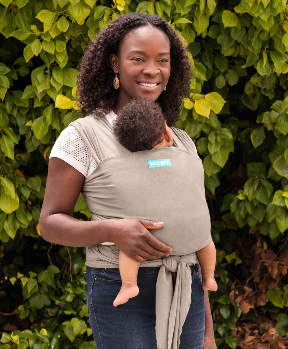 Moby Baby Carriers Moby Elements Wrap Baby Carrier - Taupe