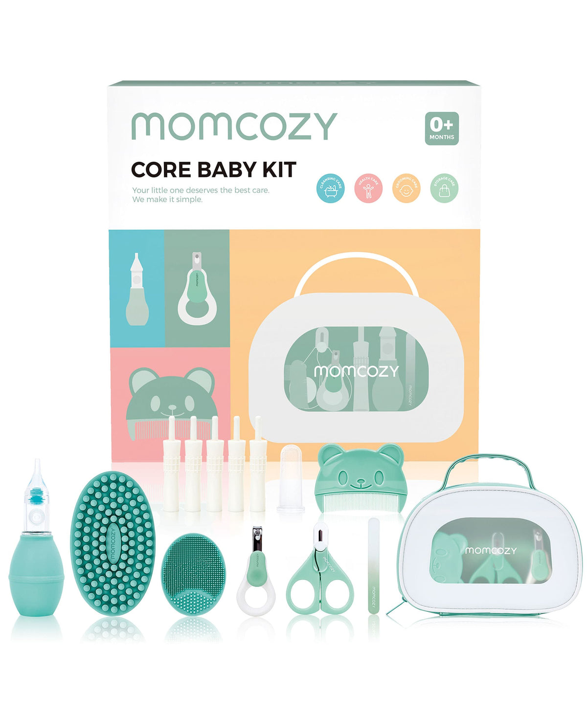 Momcozy Baby Care Momcozy Core Baby Kit -  White/Green