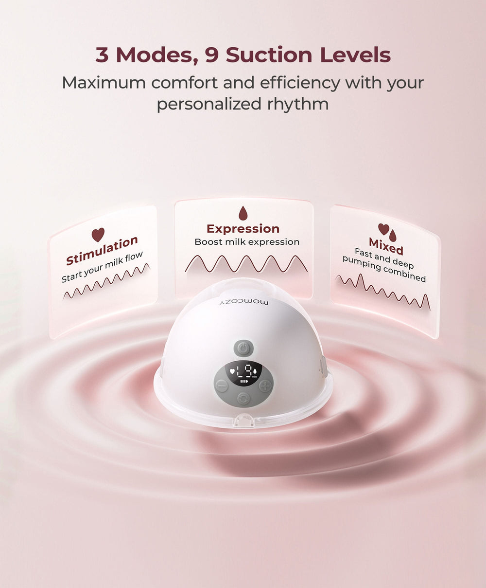 Momcozy Breastfeeding Momcozy M5 Smart Wearable Electric Single Breast Pump - Grey
