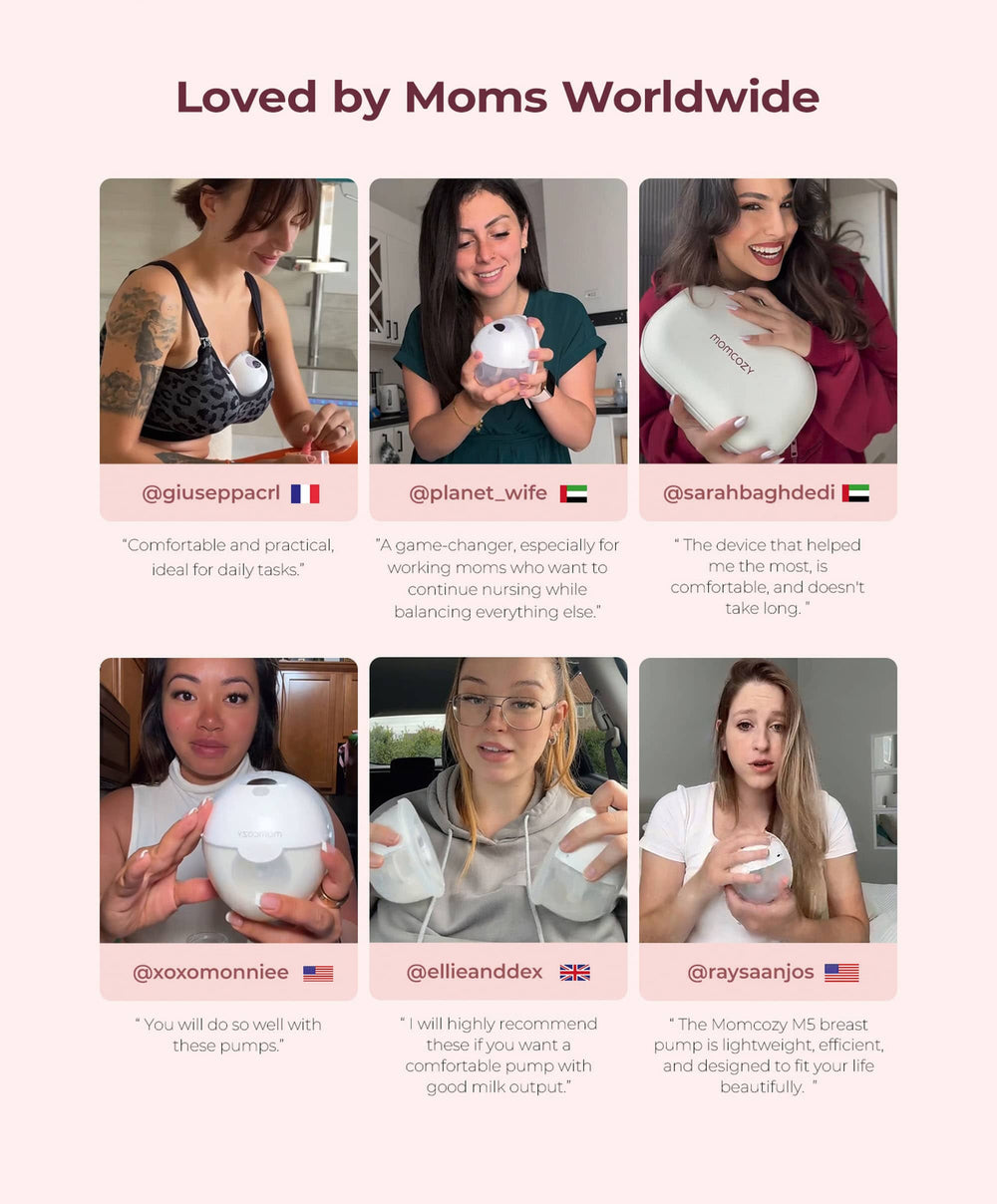Momcozy Breastfeeding Momcozy M5 Smart Wearable Electric Single Breast Pump - Grey