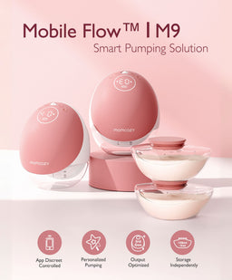 Momcozy Breastfeeding Momcozy M9 Double Breast Pump - White/Pink