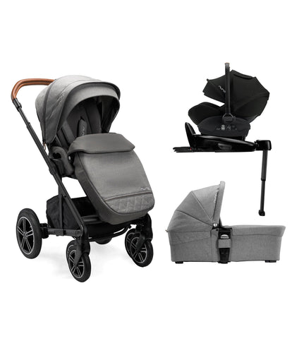 Nuna Nuna Mixx Next Generation 4 Piece Bundle inc. ARRA Next Car Seat - Granite