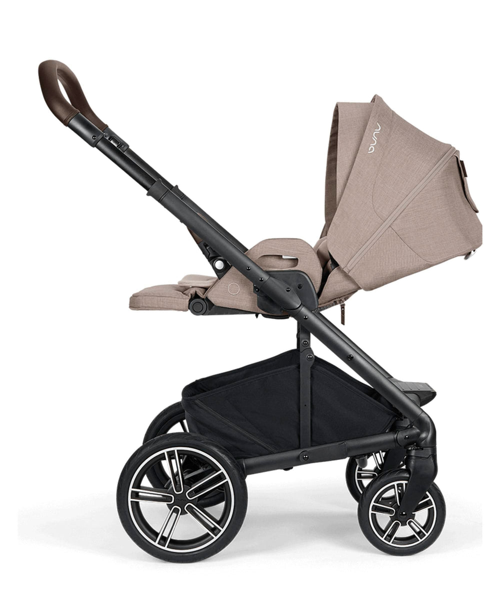 Nuna Nuna Mixx Next Pushchair Bundle With Carrycot Stand &amp; Arra Flex Car Seat &amp; Base - Chateau/Caviar