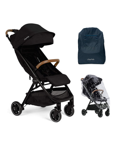 Nuna Nuna TRVL Pushchair with Travel Bag & Raincover - Caviar