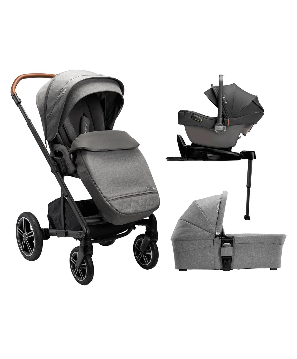 Nuna Pushchairs Nuna Mixx Next Generation 5 Piece Pushchair Bundle inc. Pipa Car Seat - Granite