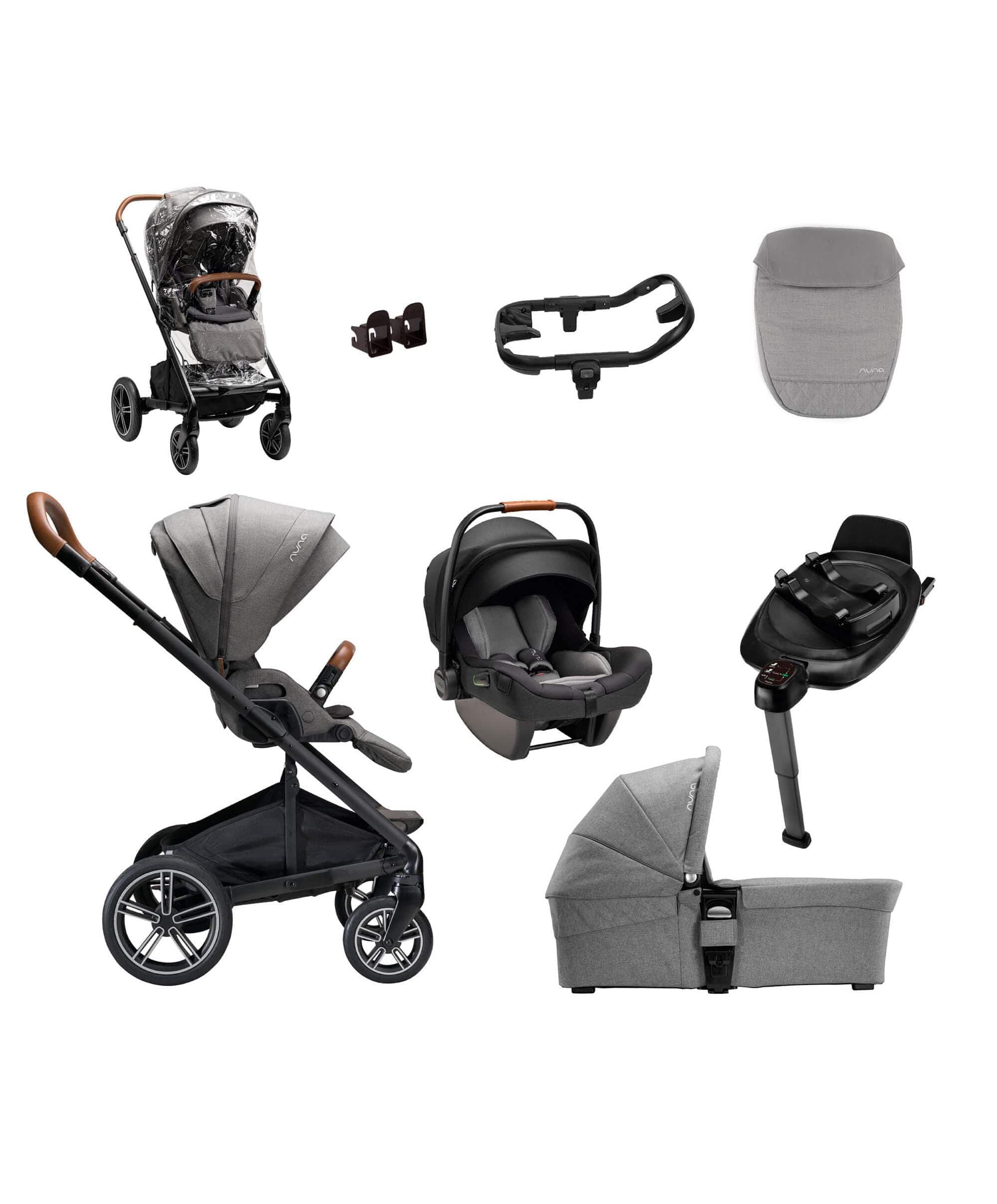 Mixx Next Generation 5 Piece Pushchair Bundle inc. Pipa Car Seat Granite