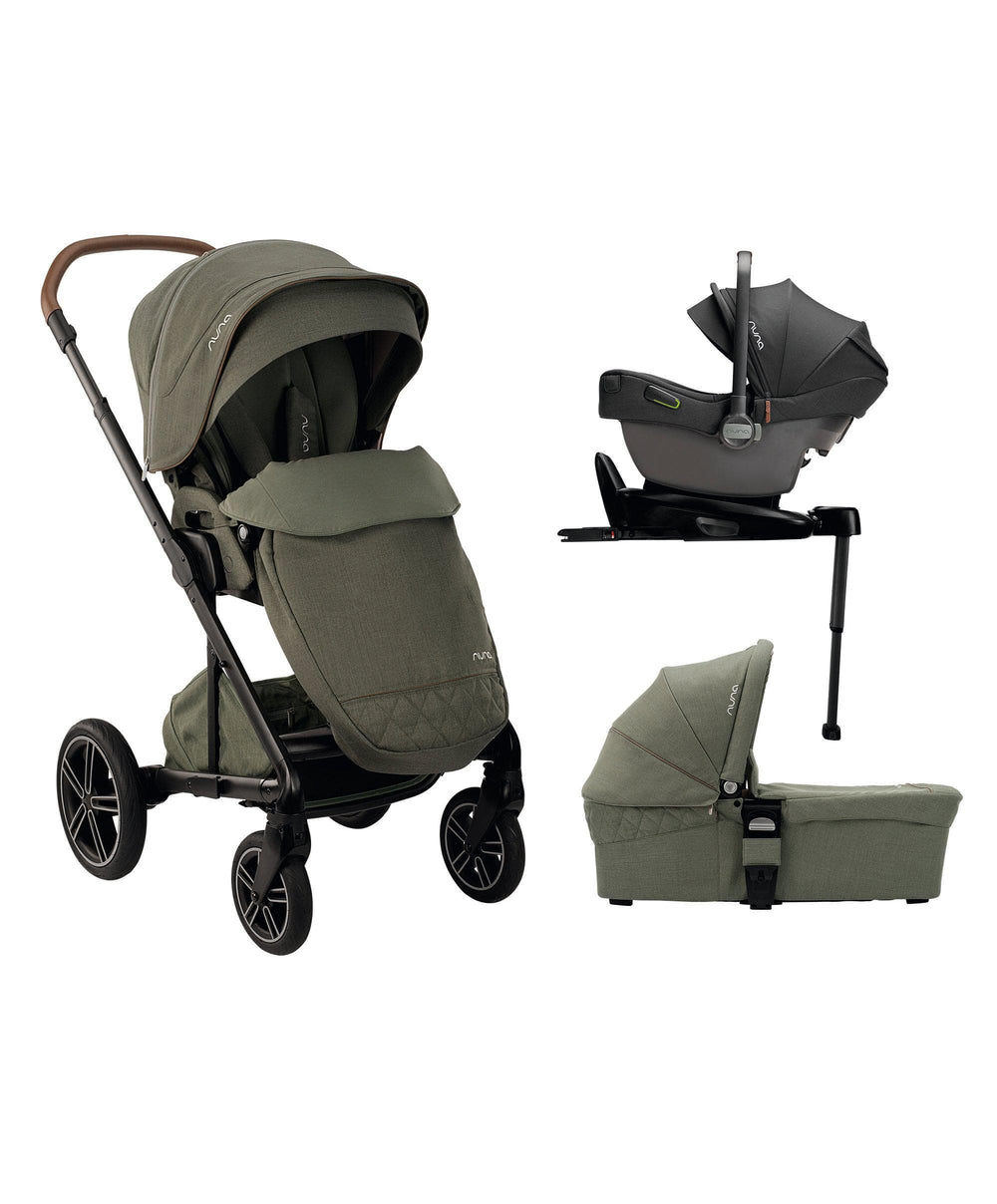 Nuna Pushchairs Nuna Mixx Next Generation 5 Piece Pushchair Bundle inc. Pipa Car Seat - Pine