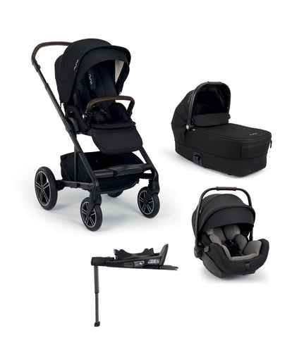Nuna Pushchairs Nuna Mixx Next Pushchair Bundle With Arra Flex Car Seat & Base - Caviar