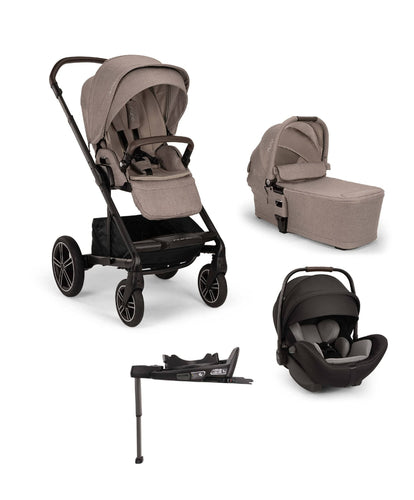 Nuna Pushchairs Nuna MIXX Next Pushchair Bundle with ARRA Flex Car Seat & BASE Curv Base - Cedar