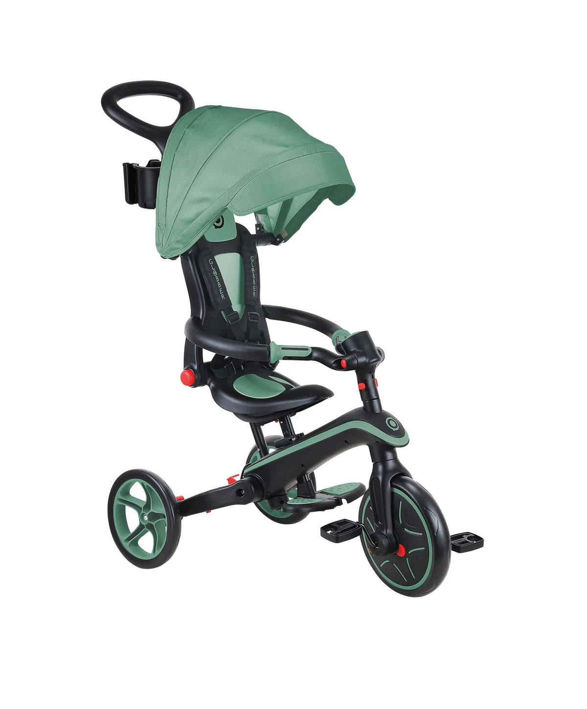 Globber Explorer Foldable 4-in-1 Trike - Olive – Mamas & Papas IE