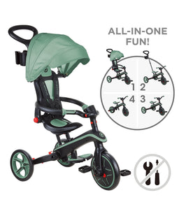 Plum Play Globber Explorer Foldable 4-in-1 Trike - Olive