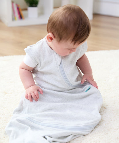Purflo Dreampod Sleep Bags & Swaddling Purflo Cudddle to Sleep Bag 3-12 Months (0.5 Tog) - Minimal Grey