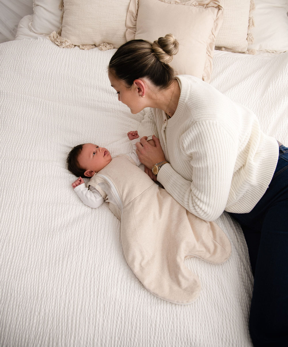 Purflo Dreampod Sleep Bags &amp; Swaddling Purflo Swaddle to Sleep Bag 0-4 Months (2.5 Tog) - Sand