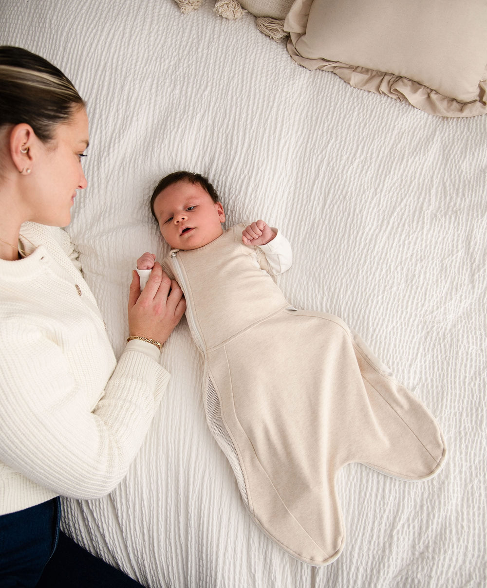 Purflo Dreampod Sleep Bags &amp; Swaddling Purflo Swaddle to Sleep Bag 0-4 Months (2.5 Tog) - Sand