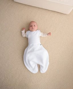 Purflo Dreampod Sleep Bags & Swaddling Purflo Swaddle to Sleepbag 0-4 Months (2.5 Tog) - White