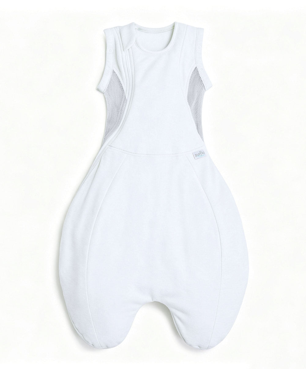 Purflo Dreampod Sleep Bags &amp; Swaddling Purflo Swaddle to Sleepbag 0-4 Months (2.5 Tog) - White