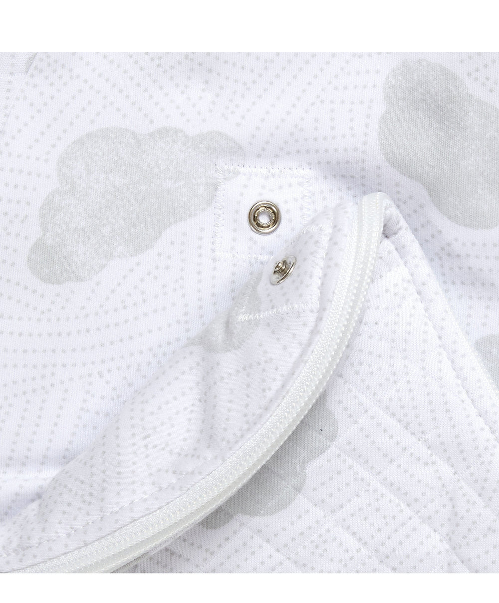 Purflo Purflo Swaddle to Sleep Bag 0-4 Months (2.5 Tog) - Cotton Clouds