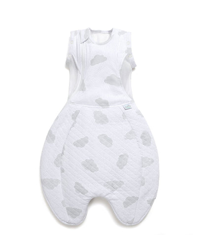 Purflo Purflo Swaddle to Sleep Bag 0-4 Months (2.5 Tog) - Cotton Clouds