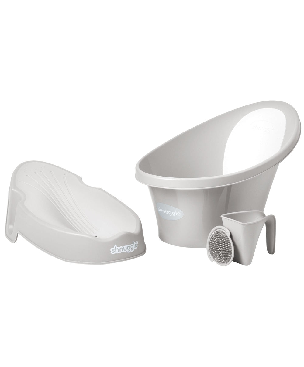 Shnuggle Baths Shnuggle Newborn Baby Bath Essentials Bundle (4 Pieces) - Taupe
