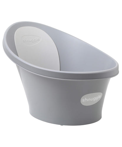 Shnuggle Shnuggle Baby Bath with Plug - Pebble Grey