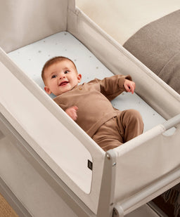 Snuz Bedside Sleeping SnuzPod 5 Bedside Crib - Pebble