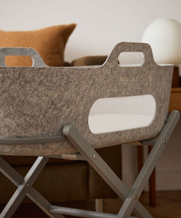 Snuz Moses Baskets SnuzBaskit Light Grey Moses Basket & Dove Stand