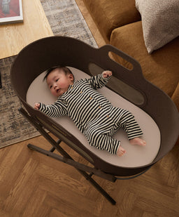 Snuz Moses Baskets SnuzBaskit Moses Basket & Stand - Chocolate/ Ebony