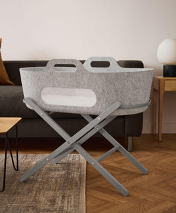 Snuz Moses Baskets SnuzBaskit Moses Basket & Stand - Light Grey/Dove
