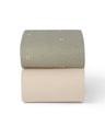 Snuz Snüz Twin Pack Cot & Cotbed Sheets - Sage Cross