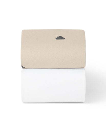 Snuz Snüz Twin Pack Cot & Cotbed Sheets - Sand Cloud